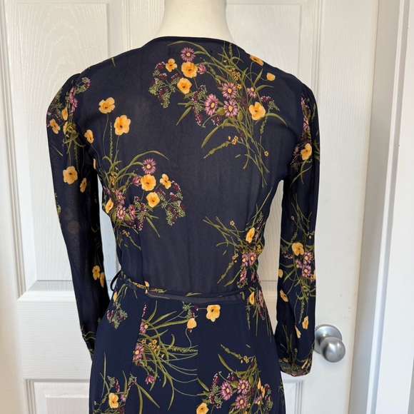 SOLD // Reformation Melba Floral Print Wrap Dress Size Small - Picture 9 of 13
